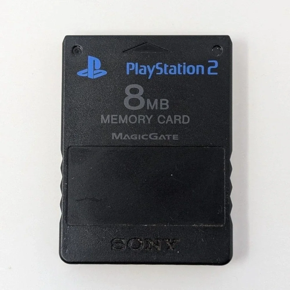 Sony PlayStation 2 PS2 8MB Memory Card MagicGate Black SCPH-10020 Official oem